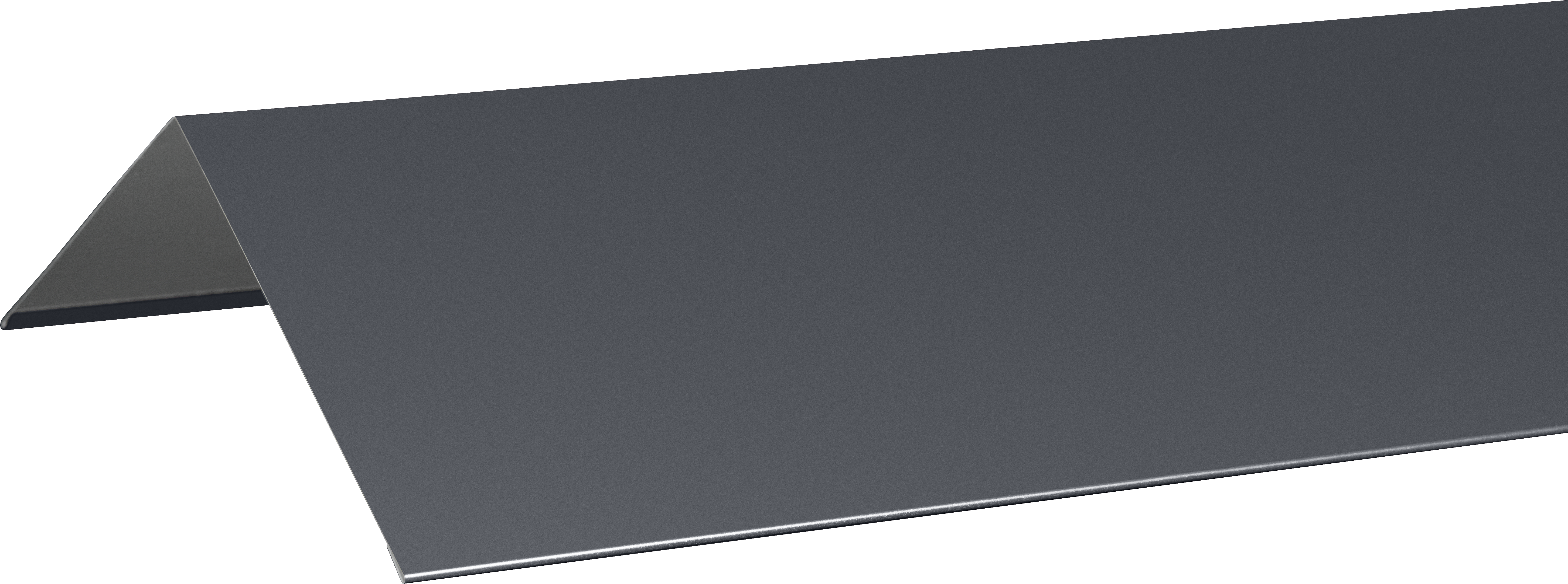 Конек плоский 150x150 2 м 0.4 мм RAL 7024 серый