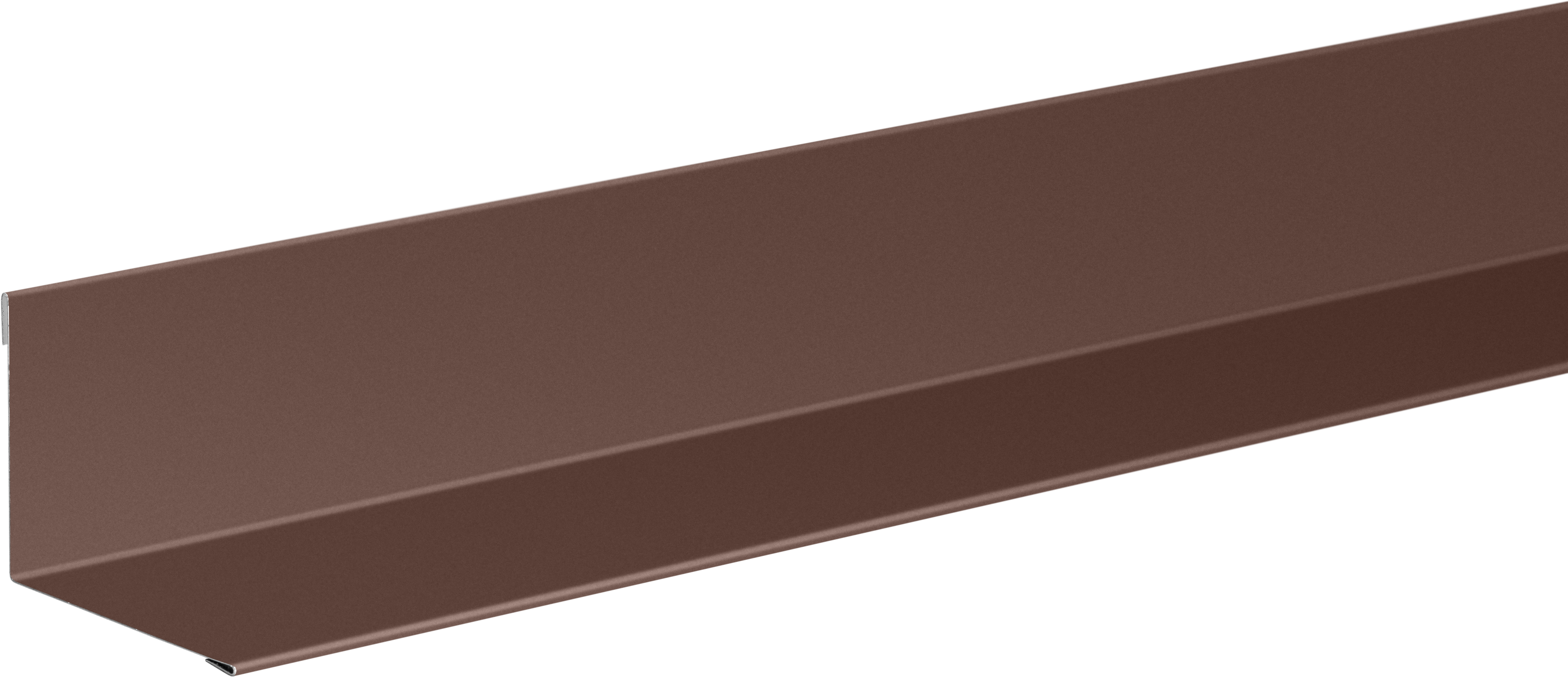 Планка для внутренних углов 50x50 мм 2 м 0.4 мм коричневый RAL 8017