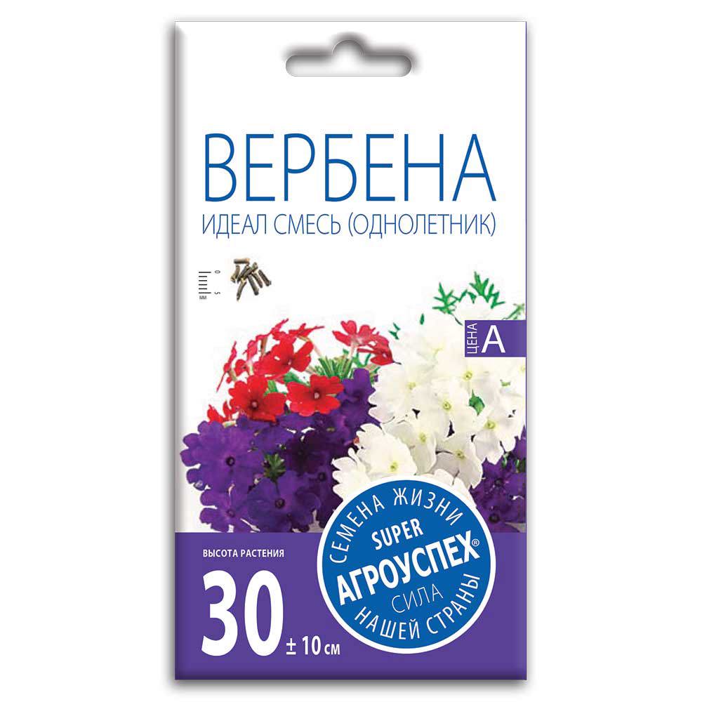 Изображение товара Семена цветов Агроуспех вербена Идеал микс Изображение товара Семена цветов Агроуспех вербена Идеал микс