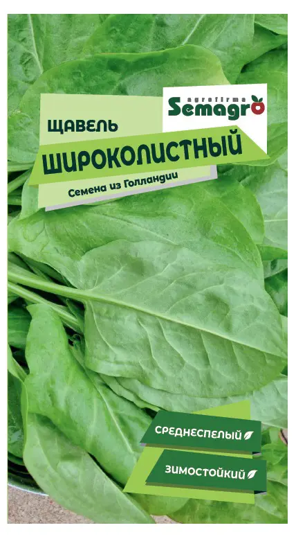 Семена овощей щавель широколистный