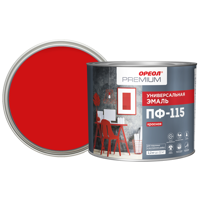 Изображение товара Эмаль Ореол Premium ПФ-115 глянцевая цвет красный 2.2 кг