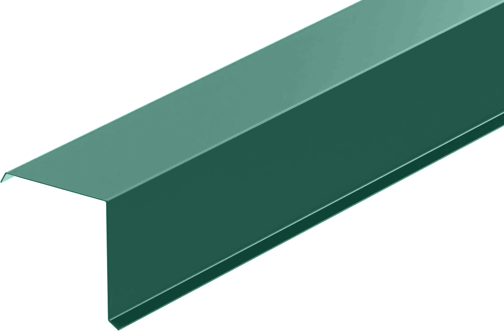 Изображение товара Планка торцевая ВЕГА 90x90x2000 мм RAL 6005 зеленая