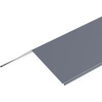 Изображение товара Конек плоский ВЕГА 150x150х2000 мм RAL 7024 темно-серый Изображение товара Конек плоский ВЕГА 150x150х2000 мм RAL 7024 темно-серый