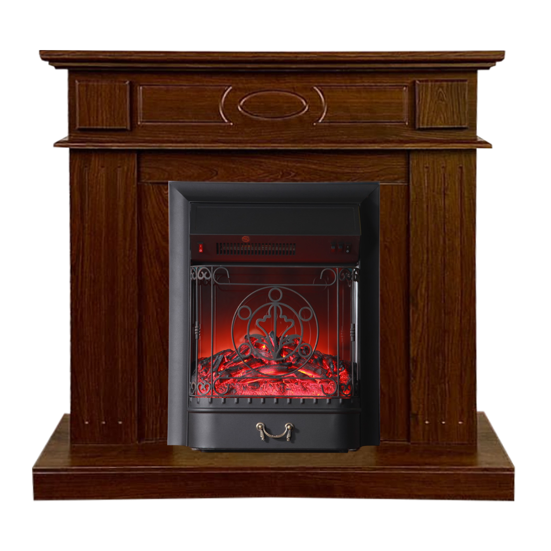 Изображение товара Электрокамин Каминокомплект Лестер с очагом Majestic Lux Black 1700W из МДФ