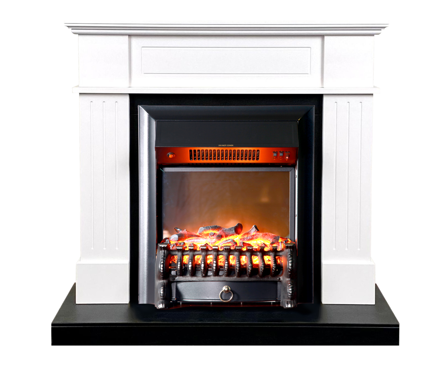 Изображение товара Электрокамин комплект Найтон с очагом Fobos LUX/Black 1700Вт белый Россия