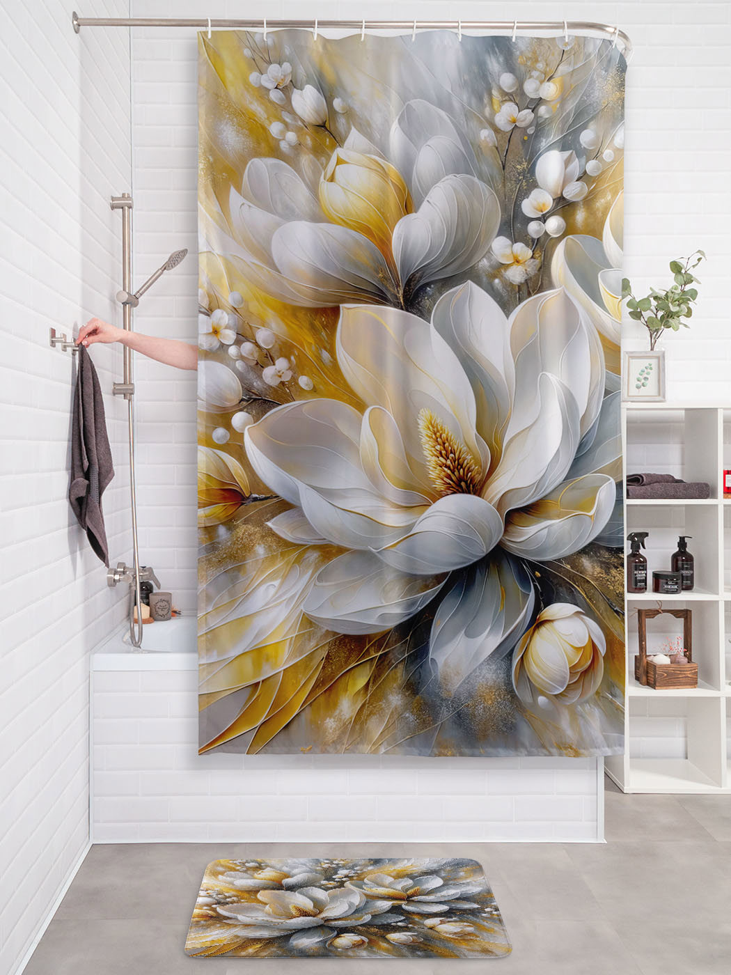 Изображение товара Шторка для ванной комнаты Joyarty sc_sd2007 200x180см цвет разноцветный