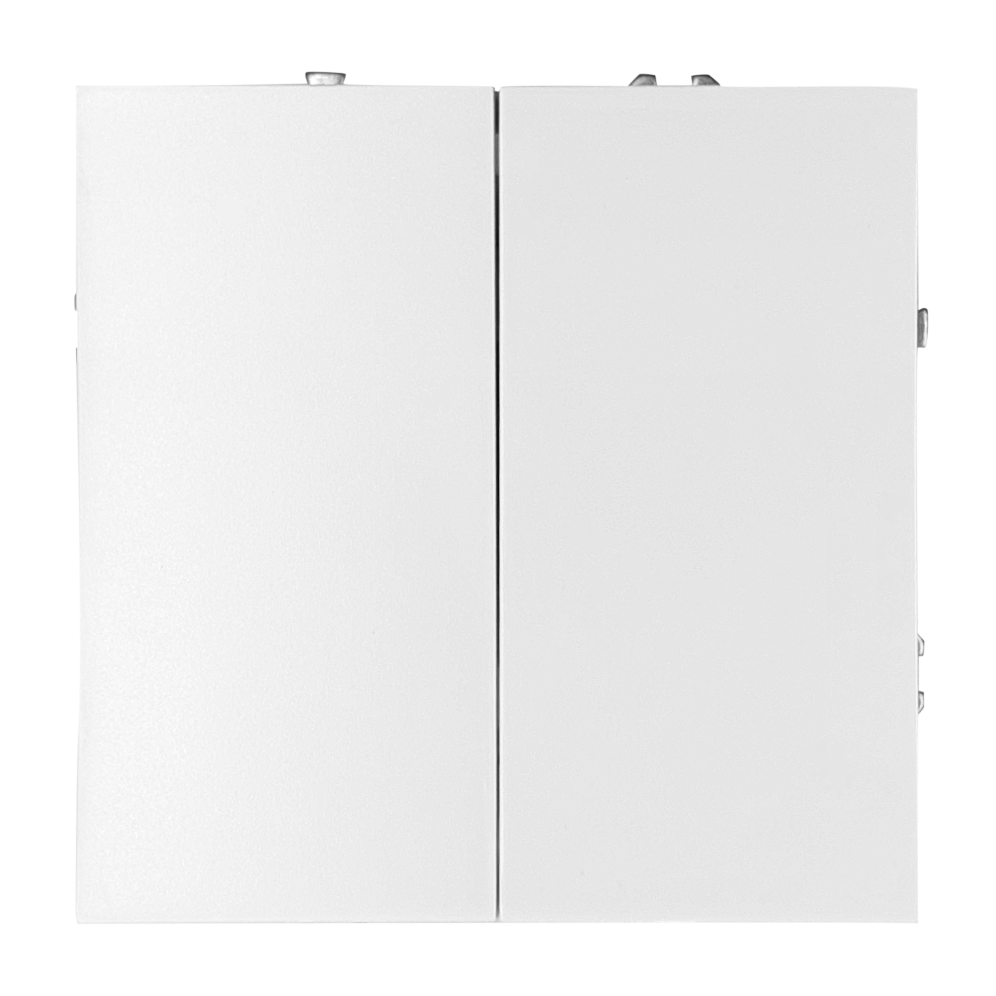 Изображение товара Встраиваемый переключатель MIRKL Grace 2 клавиши белый надежный дизайн