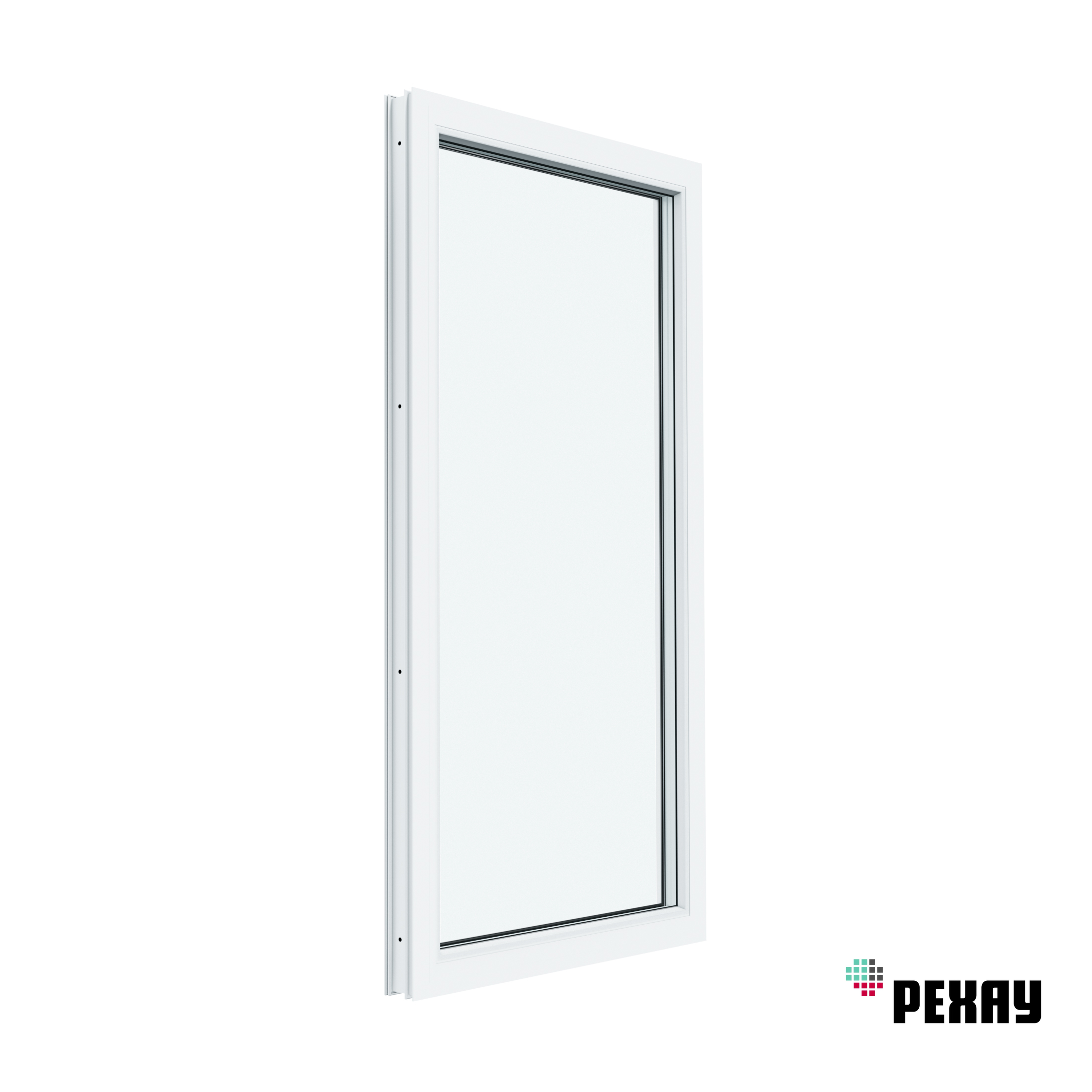 Пластиковое окно ПВХ Rehau Blitz 900x700мм (ВхШ) глухое однокамерный ...