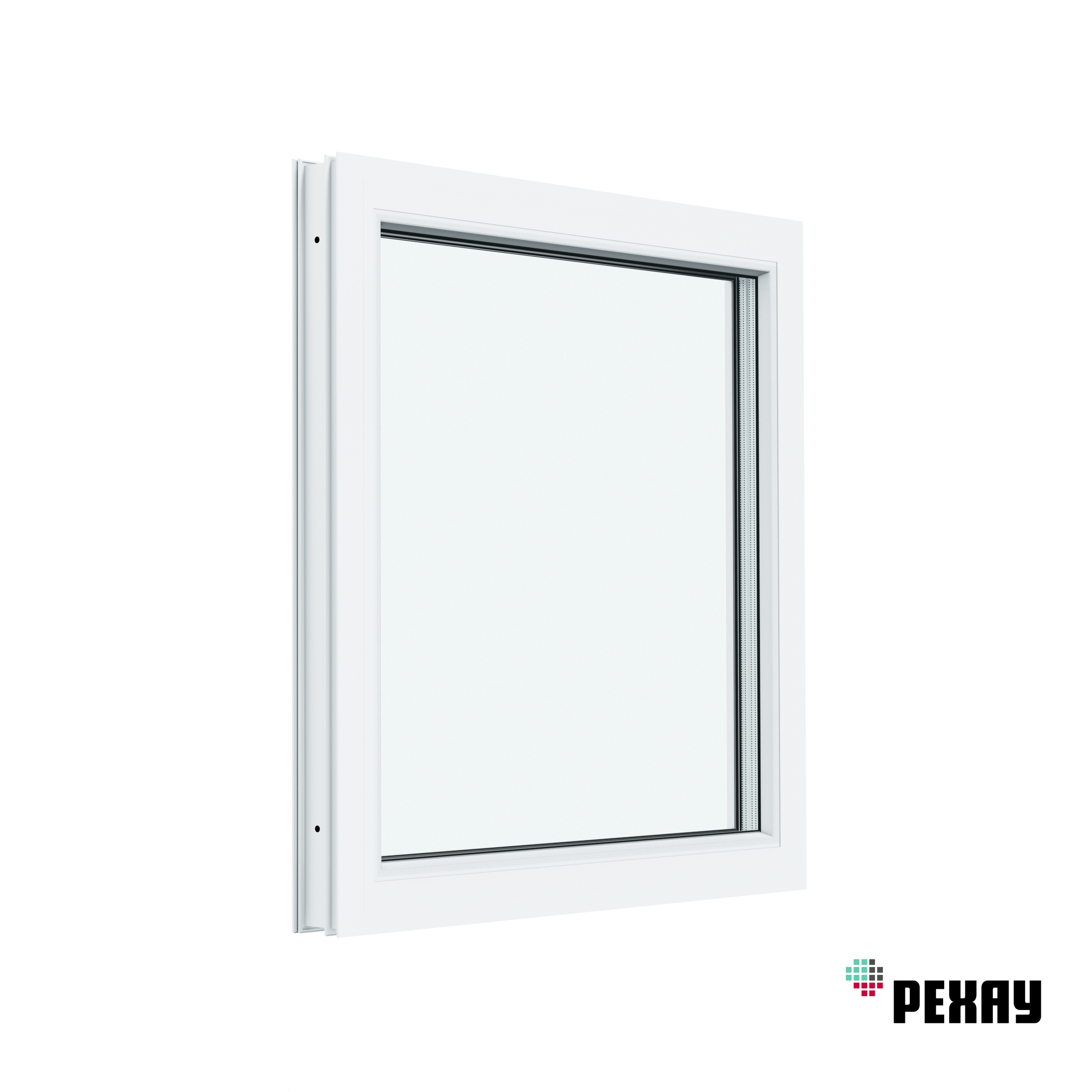 Изображение товара Пластиковое окно ПВХ Рехау Blitz 1000x1000мм (ВхШ) глухое двухкамерный стеклопакет