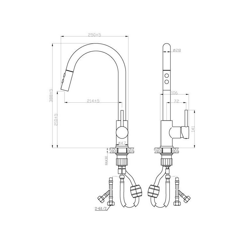 Изображение товара Смеситель для кухни Av engineering AVTRO1-10698BL выдвижной излив 21 см цвет черный Изображение товара Смеситель для кухни Av engineering AVTRO1-10698BL выдвижной излив 21 см цвет черный