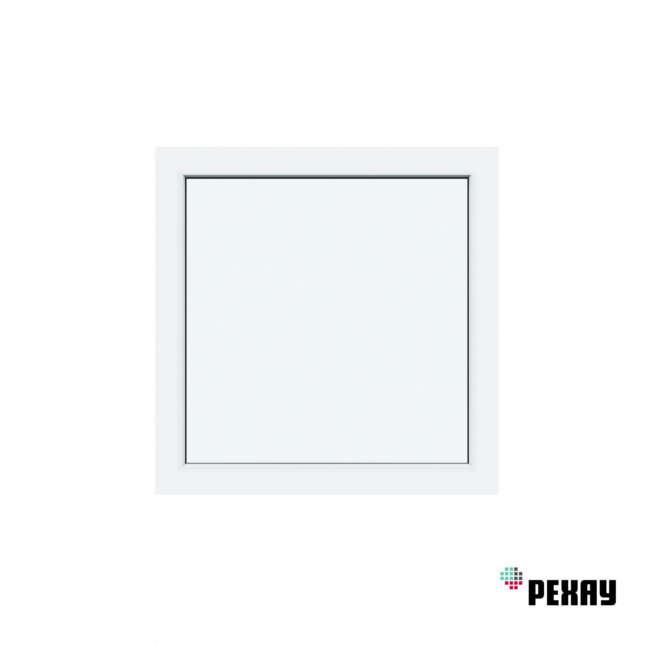 Изображение товара Пластиковое окно ПВХ REHAU Blitz 600x600мм с однокамерным стеклопакетом