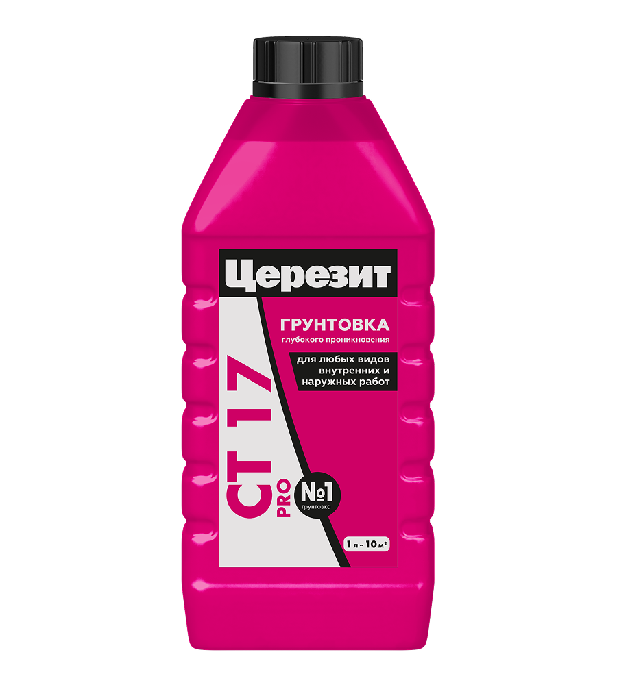 Изображение товара Глубокопроникающая грунтовка Церезит CT 17 Pro 1л для внутренних и наружных работ Изображение товара Глубокопроникающая грунтовка Церезит CT 17 Pro 1л для внутренних и наружных работ