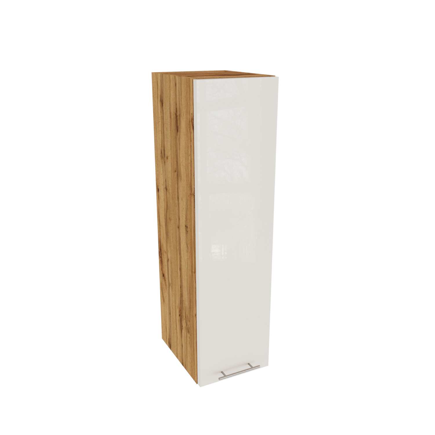 Изображение товара Навесной шкаф Валерия 25x92x31.8 см, белый глянец, МДФ/ЛДСП