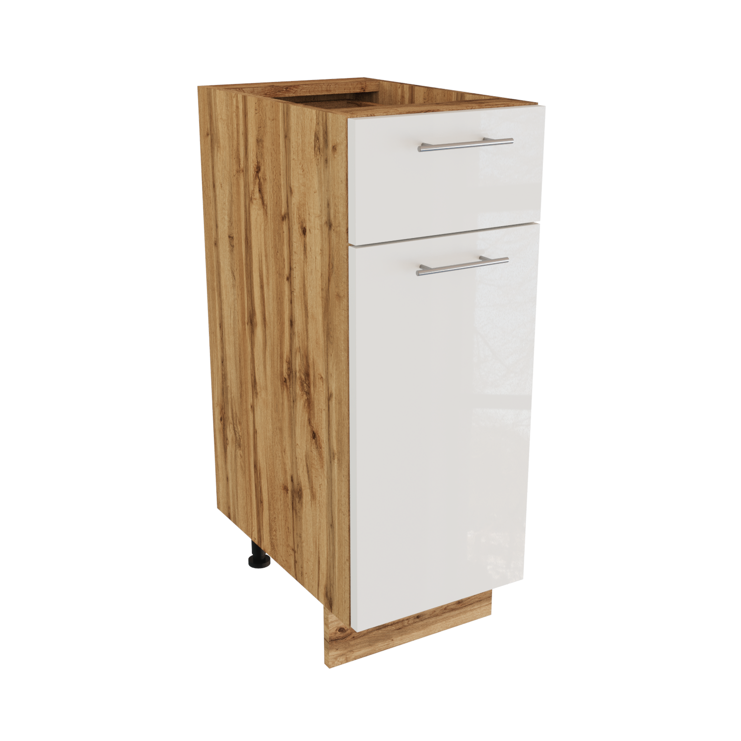 Изображение товара Шкаф Валерия СУРСКАЯ МЕБЕЛЬ Белый глянец Напольный шкаф 30x81.6x47.8 см