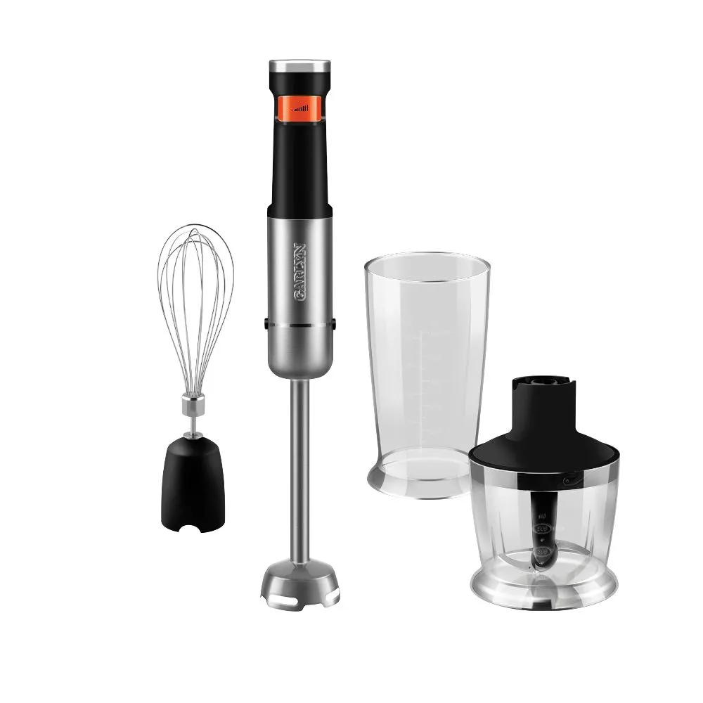 Изображение товара Беспроводной ручной блендер Garlyn HB-C 10 скоростей с насадками и USB зарядкой