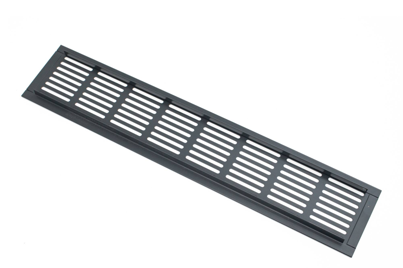 Изображение товара Шамрай VRZ100080An вентиляционная решетка 80x1000 мм антрацит перфорированная овальная