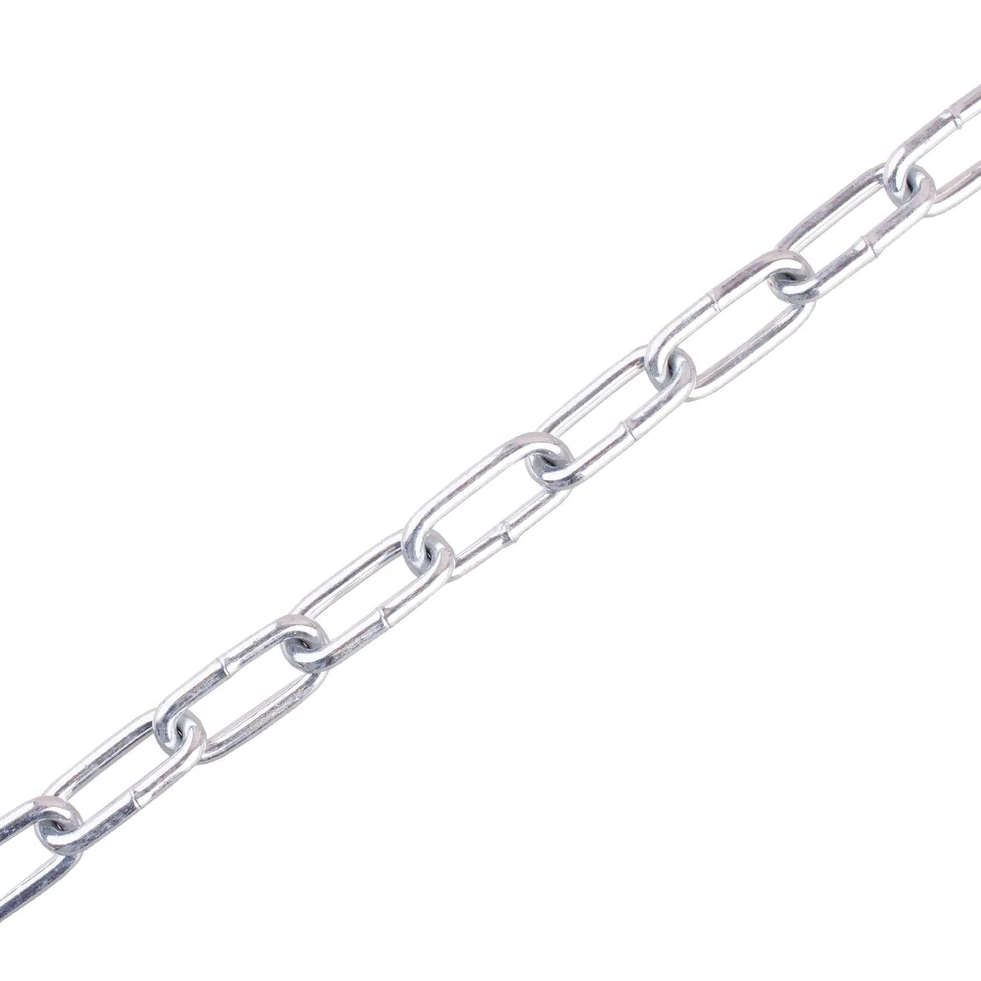 Цепь 3 мм короткозвенная 2.5 м оцинкованная сталь рабочая нагрузка 75 кг