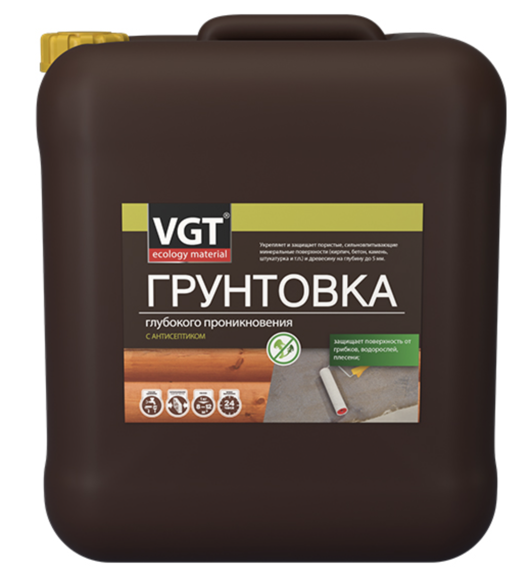 Изображение товара Грунтовка глубокого проникновения VGT ВД-АК-0301 цвет серый 1кг