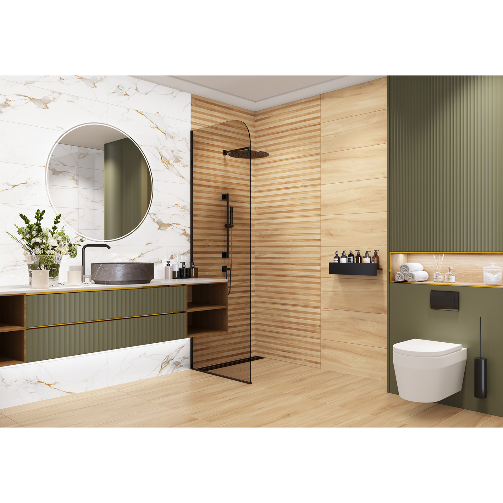 Изображение товара Настенная плитка Delacora Barbados WT93BAB00 30x90 см белая