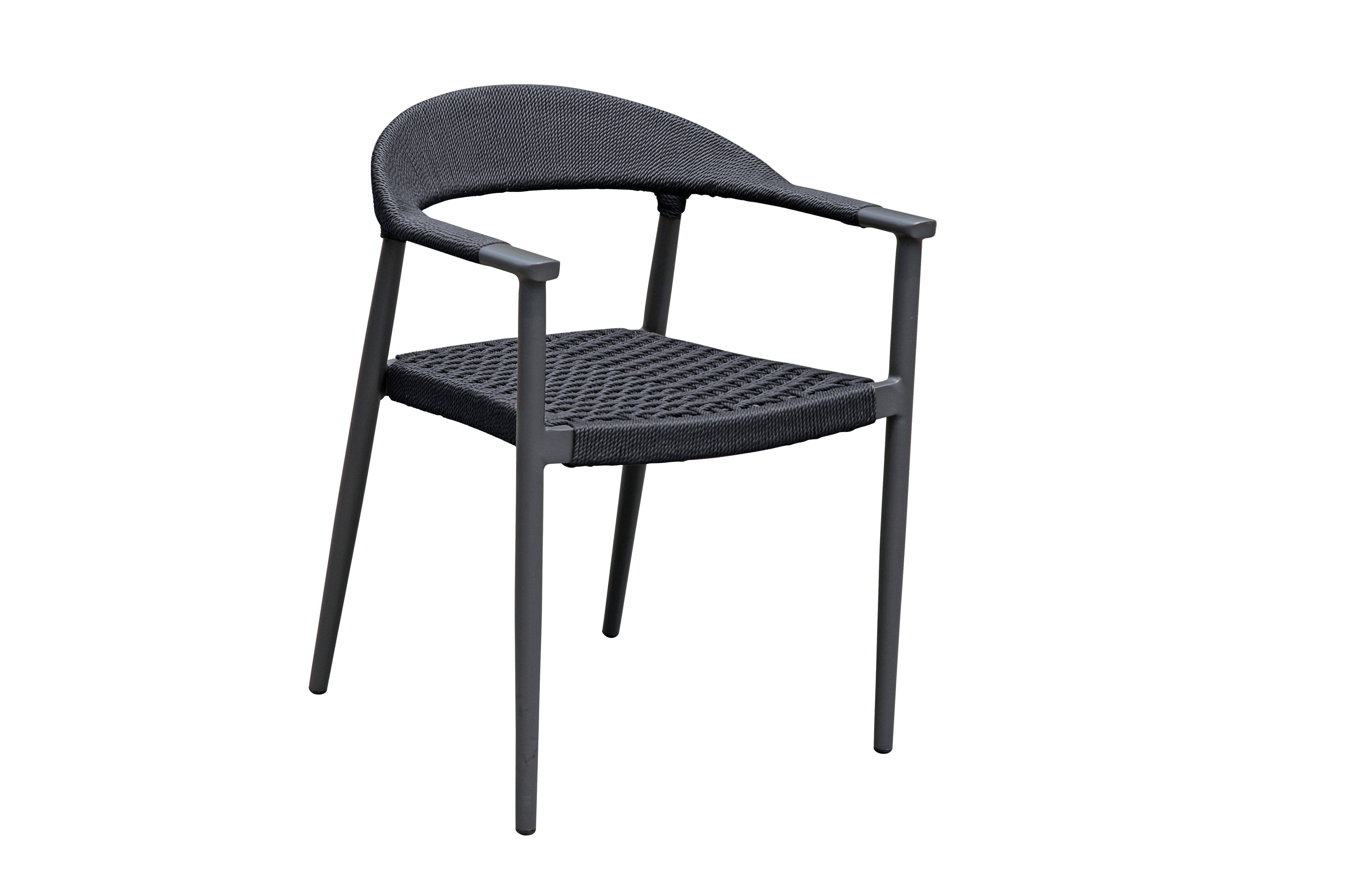 Изображение товара Садовое кресло Konway Торонто 2 из алюминия с антрацитовым сидением