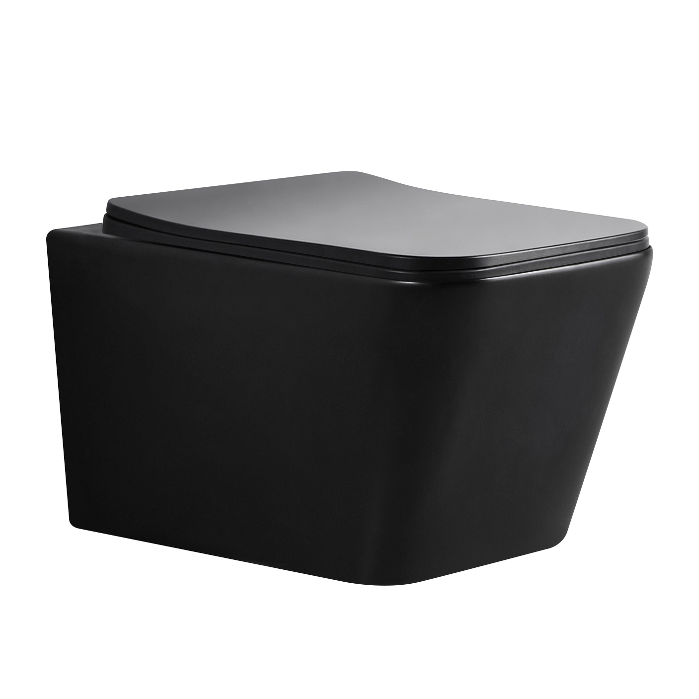 Изображение товара Подвесной унитаз BOND FL04108 безободковый с сиденьем микролифт черный