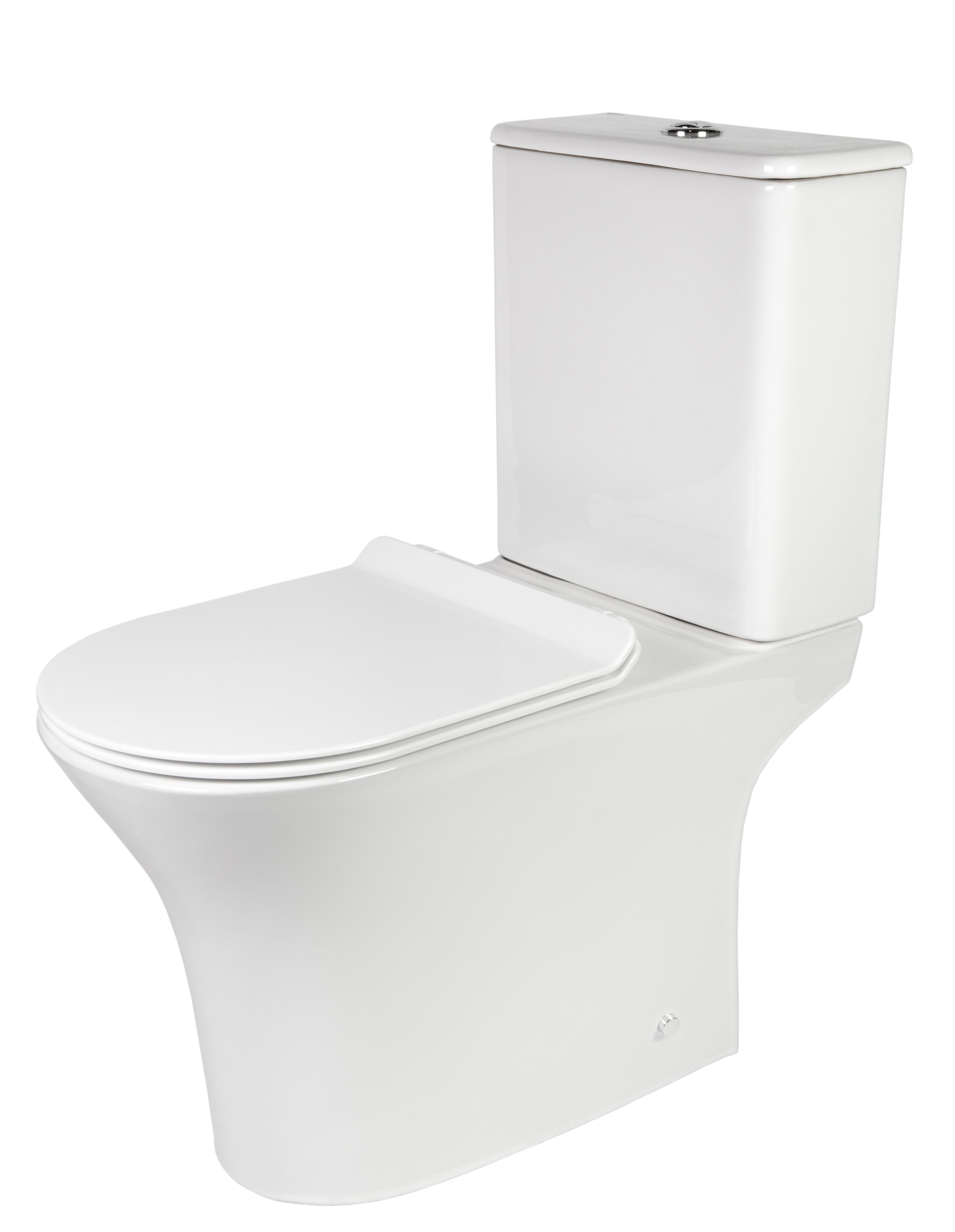 Изображение товара Высококачественный унитаз-компакт безободковый с горизонтальным выпуском BOND FLM0600