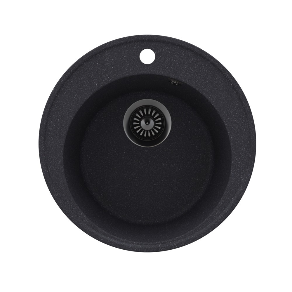 Изображение товара Мойка кухонная врезная Maunfeld MFQS-485DGR 20x48.5 см кварц темно-серый