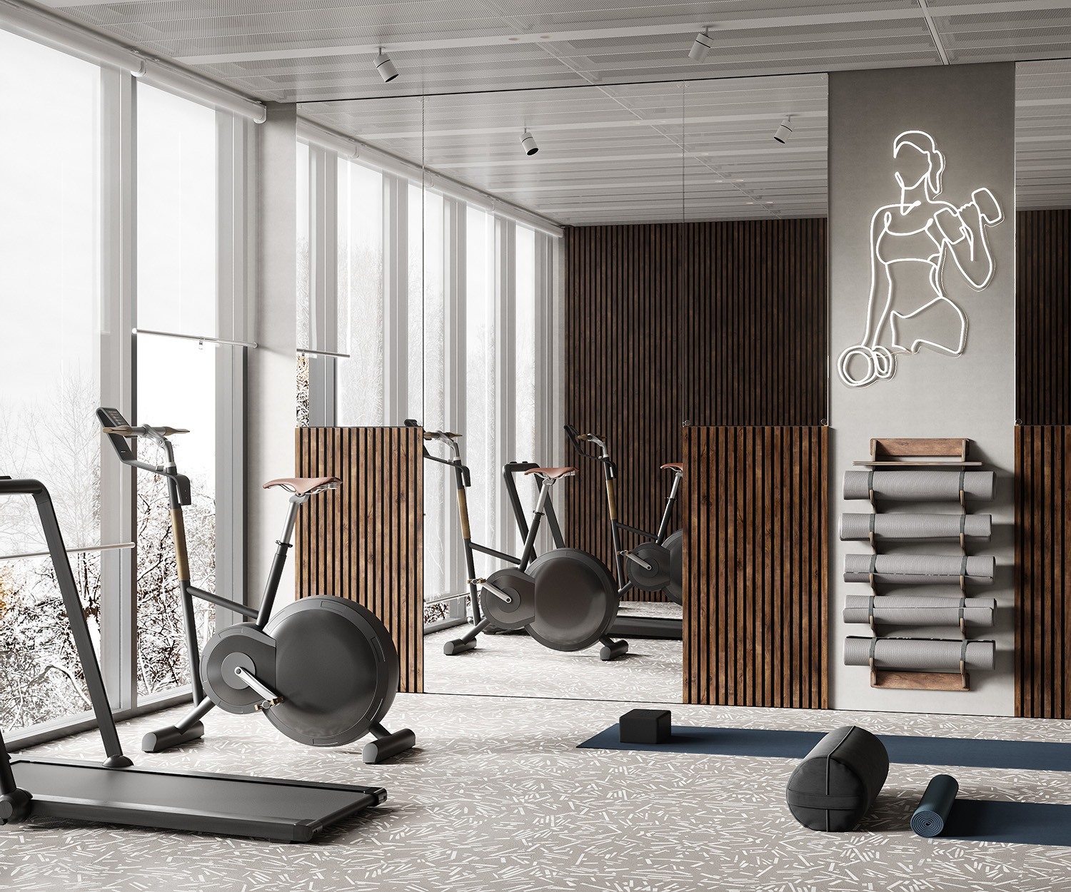 Изображение товара Торцевая рейка Cosca décor Сканди для акустических панелей 25x19x1350мм дуб барон темный