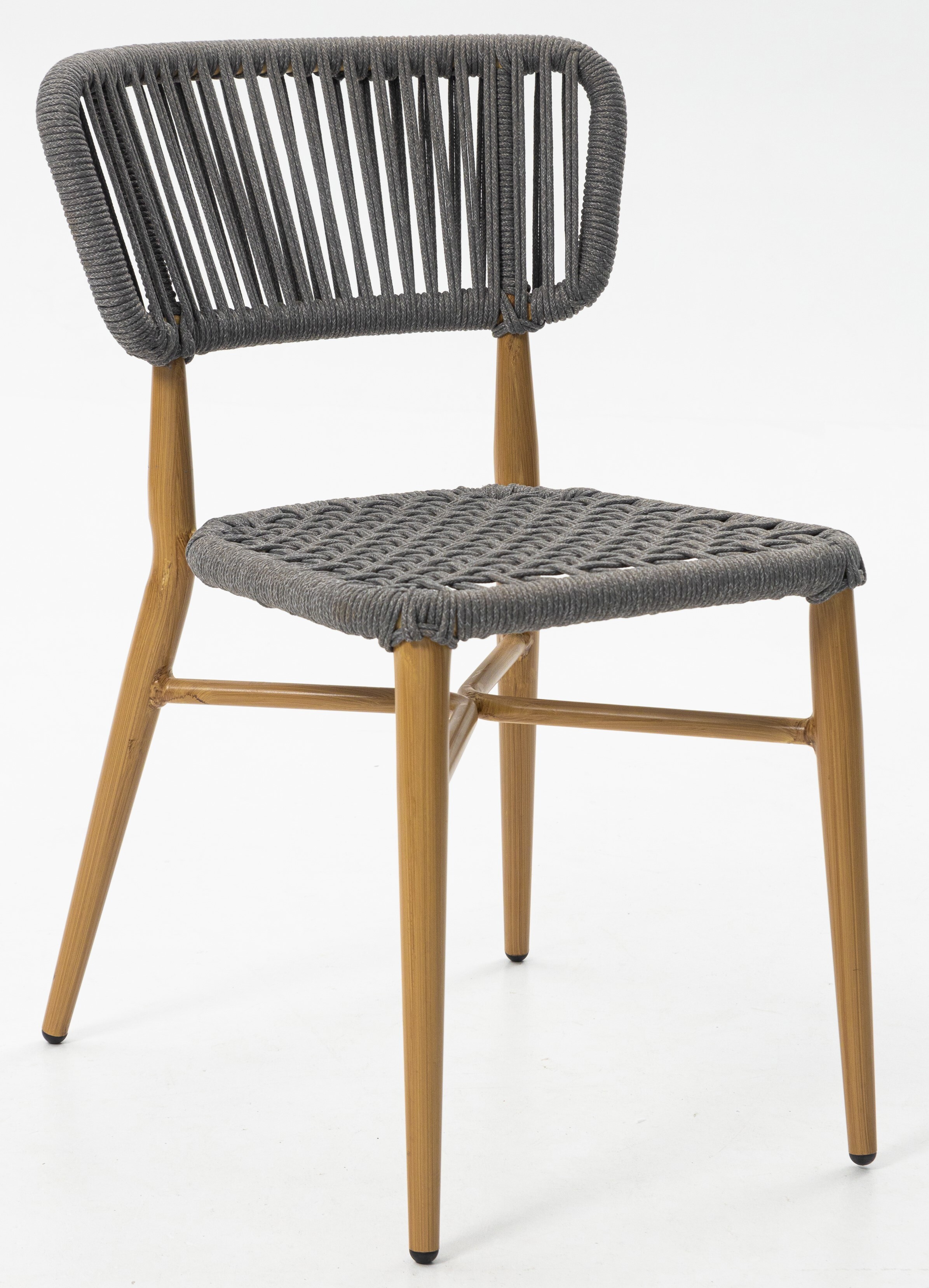 Изображение товара Садовый стул KONWAY Samos из алюминия серый 50х57х77 см Германия