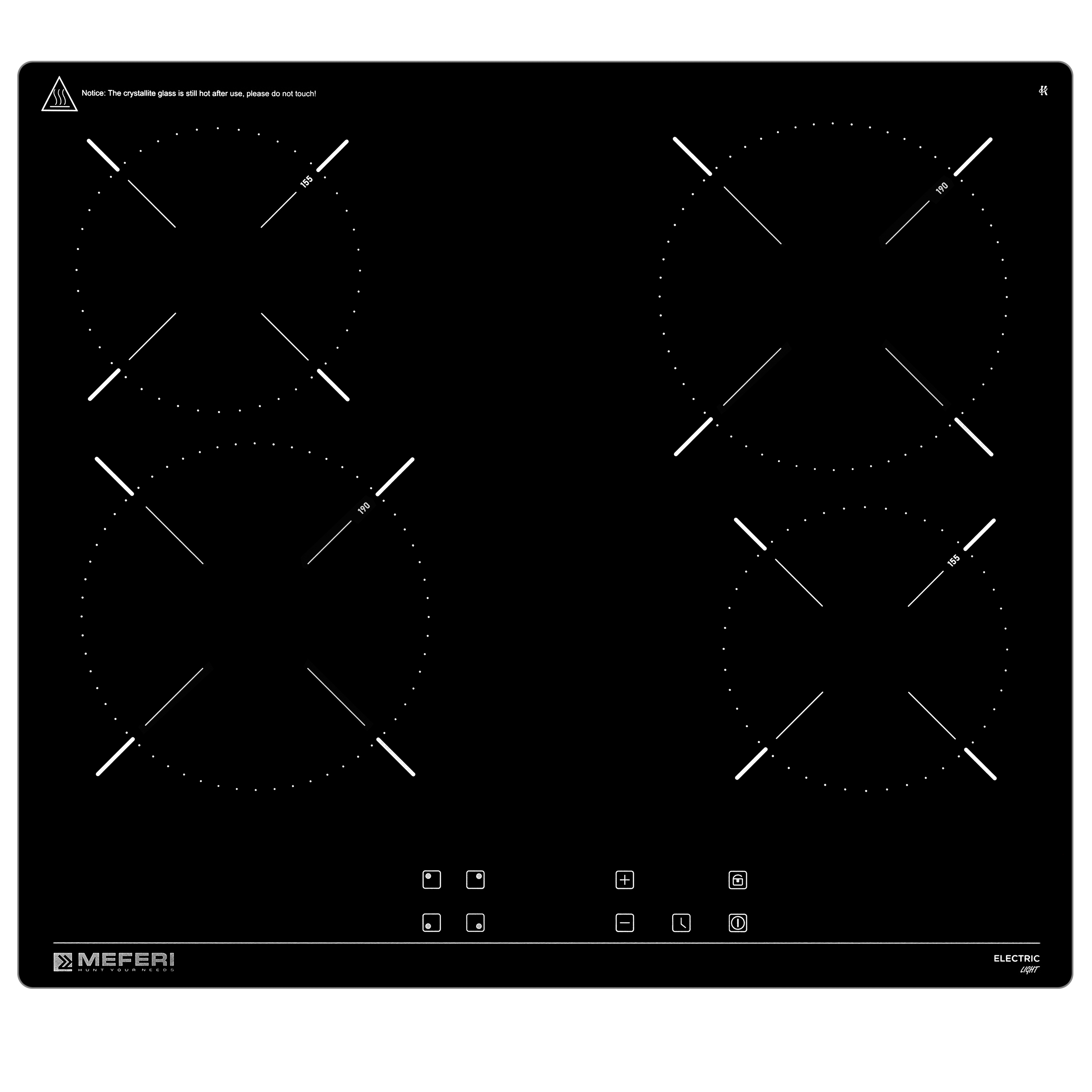 Изображение товара Комплект встроенной бытовой техники MEFERI MS60IX12 с духовкой и варочной панелью