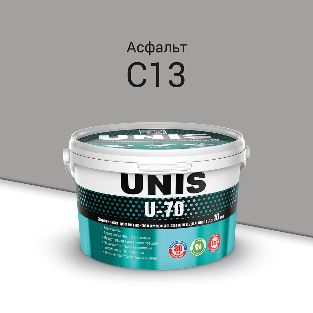 Изображение товара Затирка цементная Unis 2кг Асфальт