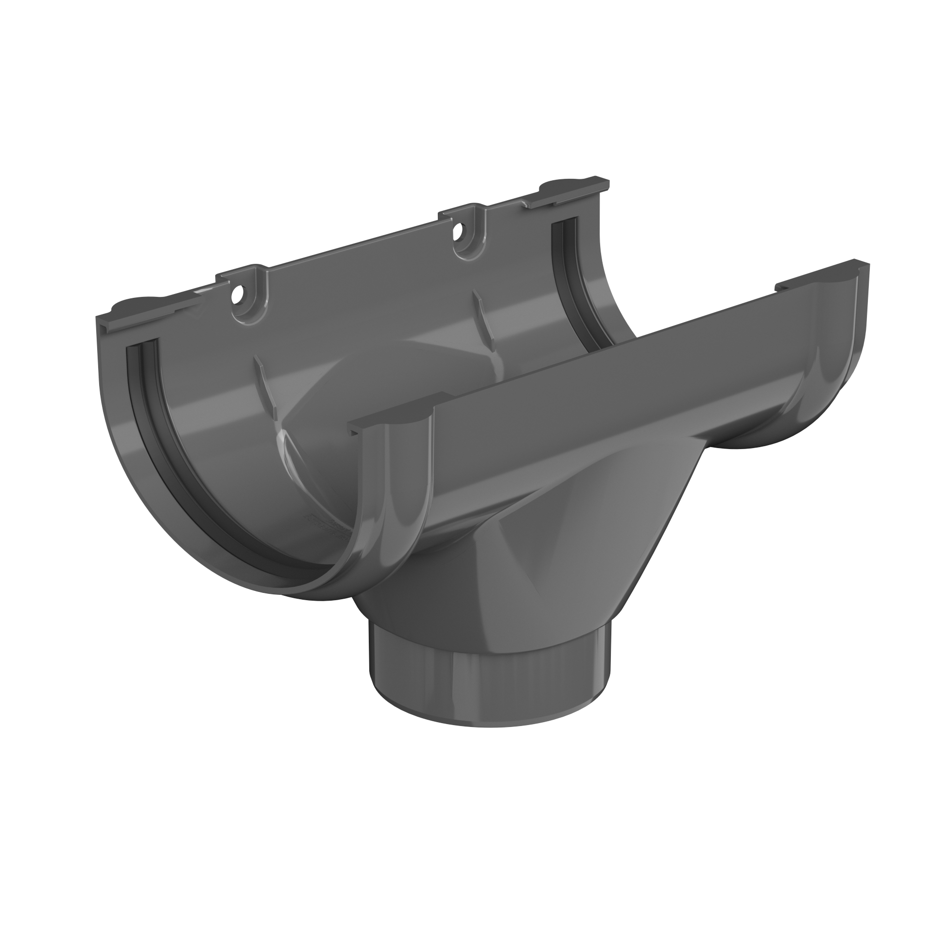 Воронка желоба ПВХ Технониколь Оптима 80x120 мм цвет серый