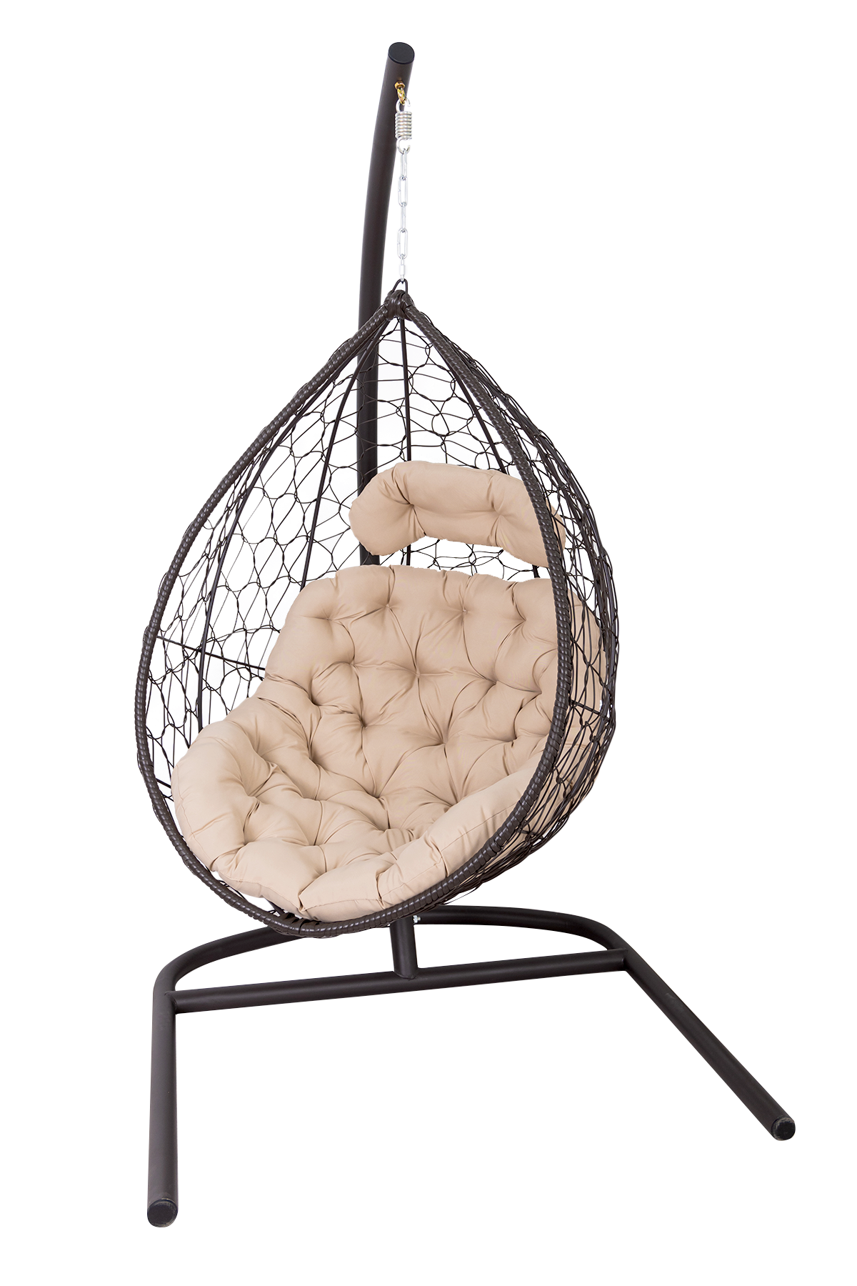 Изображение товара Кресло подвесное Greengard Гранада бежевого цвета из искусственного ротанга