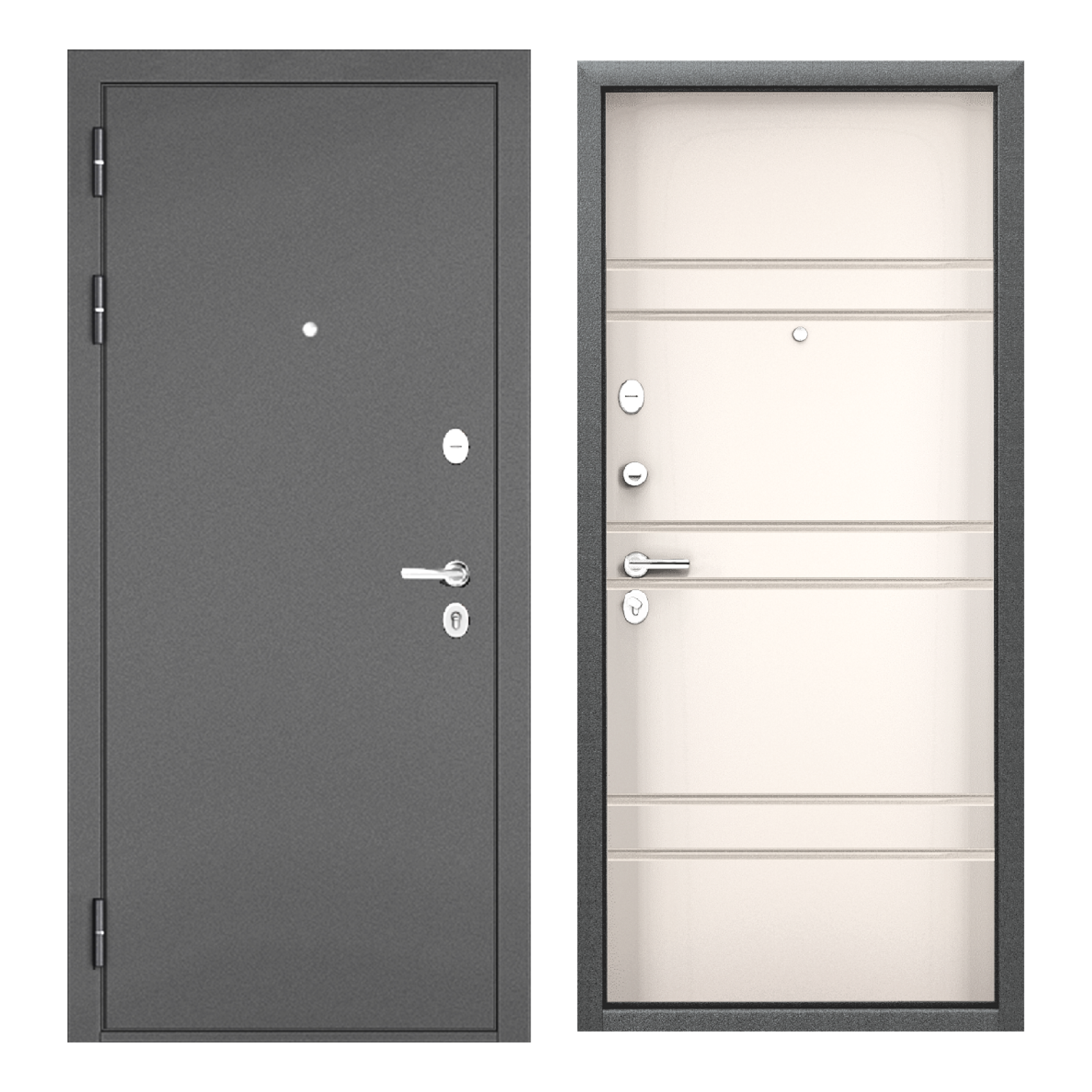 Изображение товара Входная дверь Buldoors 100 MP ФЛ-51 левый 205x96см цвет букле серый/дуб имбирь