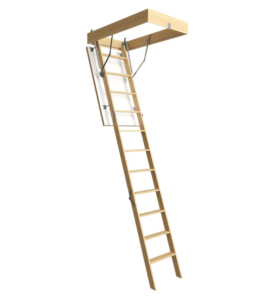 Изображение товара DÖCKE PREMIUM — чердачная лестница, 11 ступеней, 170 кг, утеплённый люк