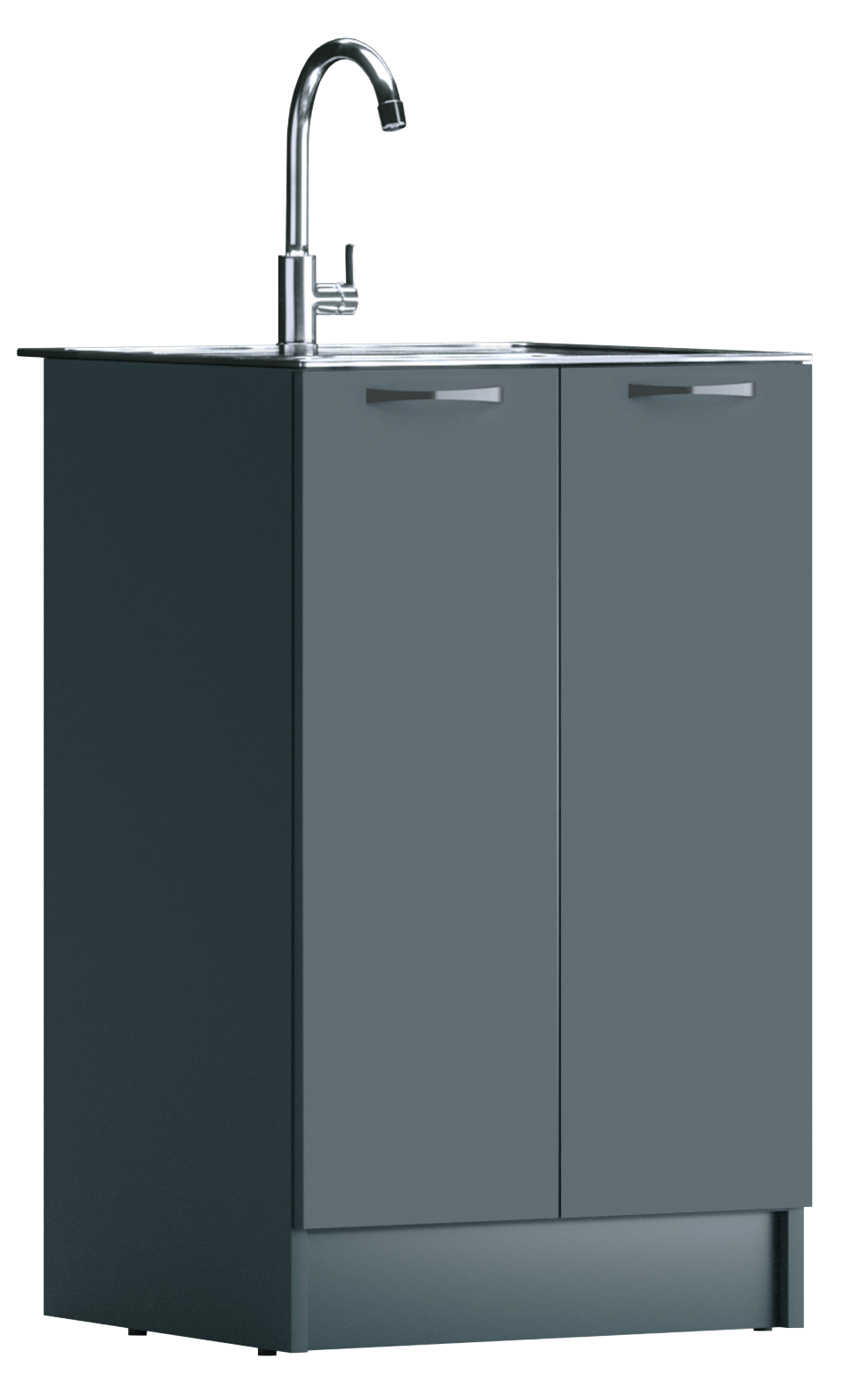 Изображение товара Напольный шкаф Домино 50x82x44.6 см ЛДСП цвет антрацит