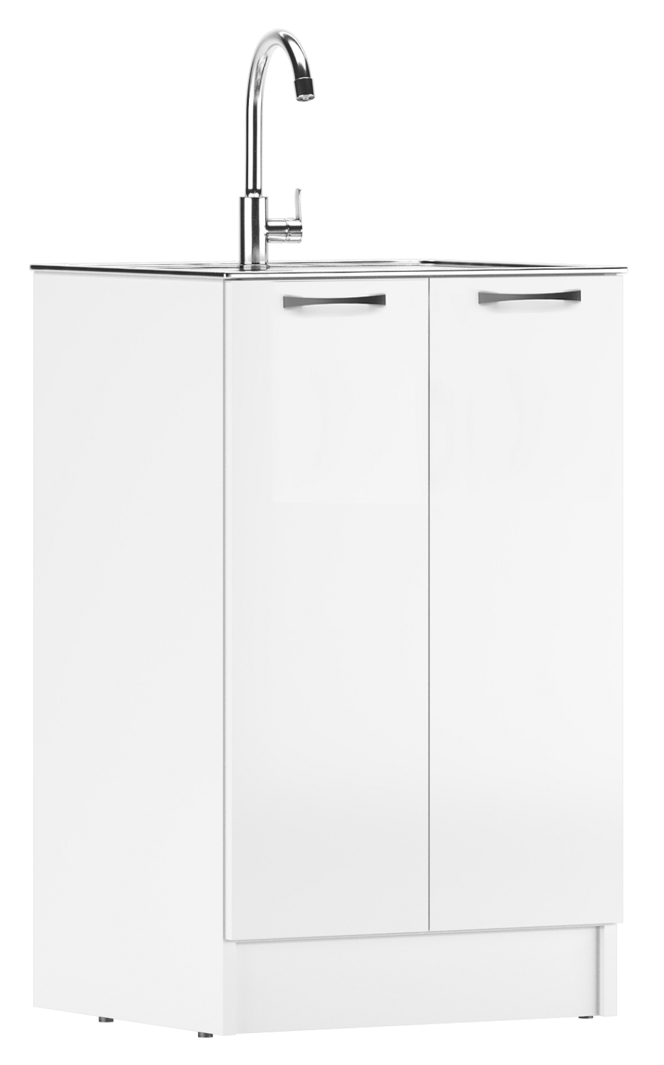 Изображение товара Напольный шкаф Домино 50x83x44.6 см белый из ЛДСП, классический стиль