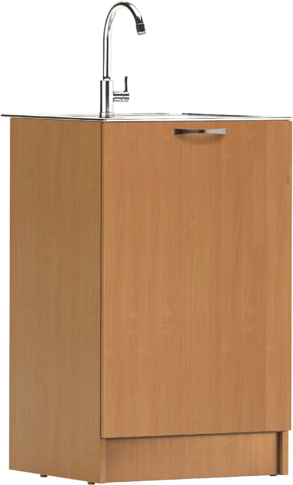 Изображение товара Напольный шкаф под мойку левый Домино 50x83x44.6 см ЛДСП цвет бук