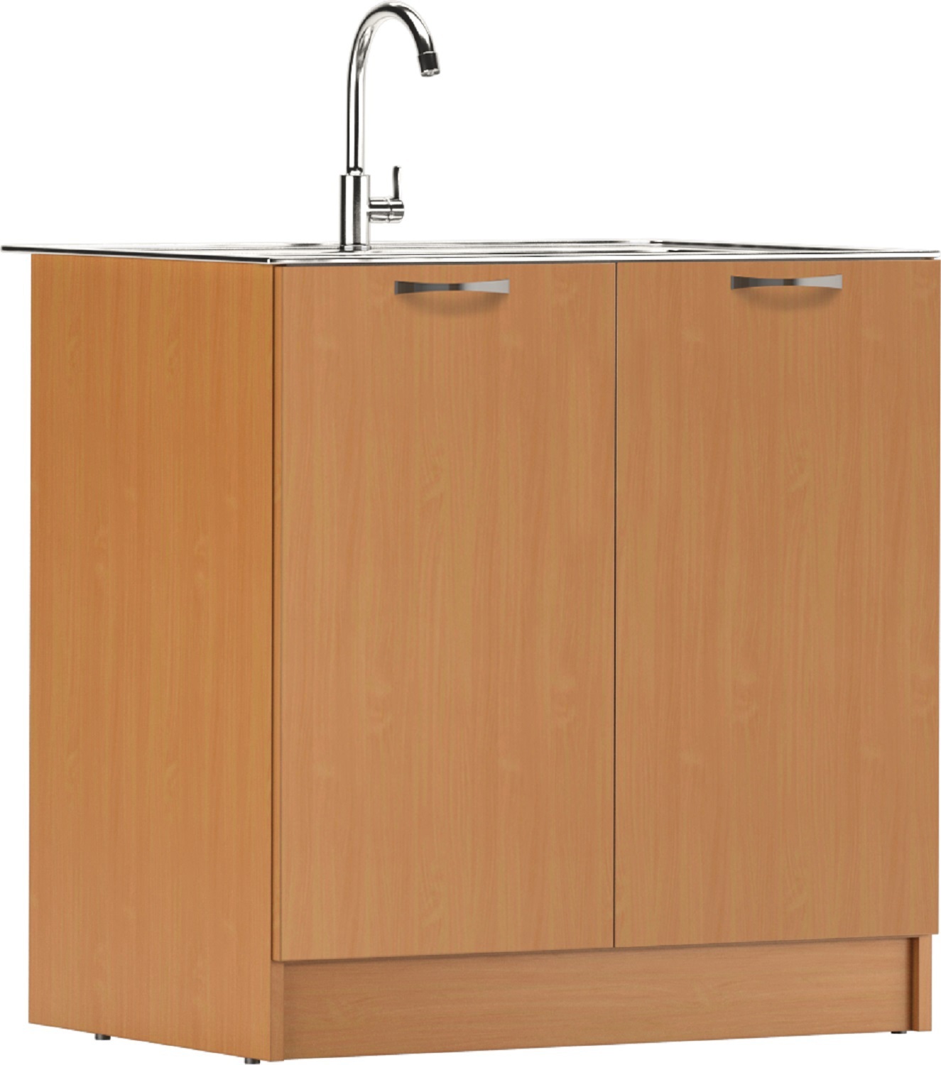 Изображение товара Напольный шкаф под мойку Домино 80x83x54.6 см ЛДСП цвет бук