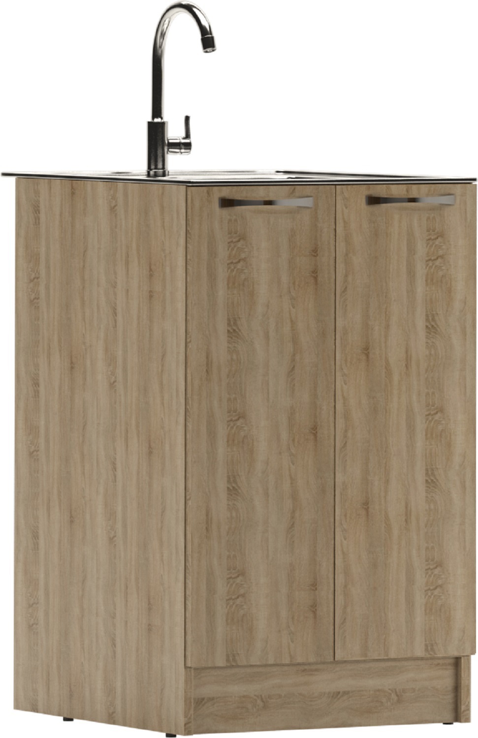 Изображение товара Напольный шкаф под мойку Домино 50x83x54.6 см ЛДСП цвет дуб сонома