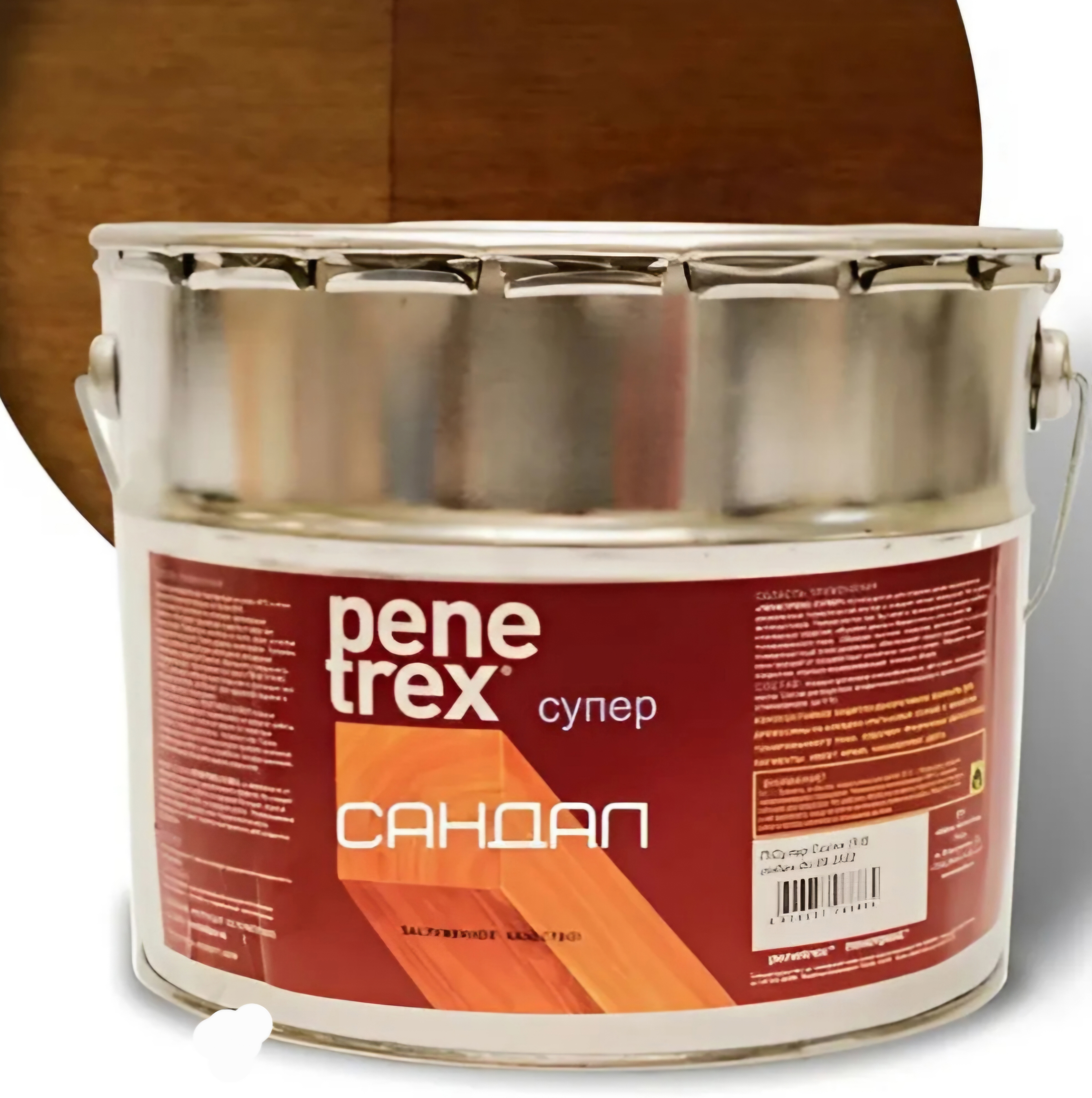 Изображение товара Защитно-декоративное покрытие для дерева и мебели Penetrex Супер сандал 9 л Изображение товара Защитно-декоративное покрытие для дерева и мебели Penetrex Супер сандал 9 л