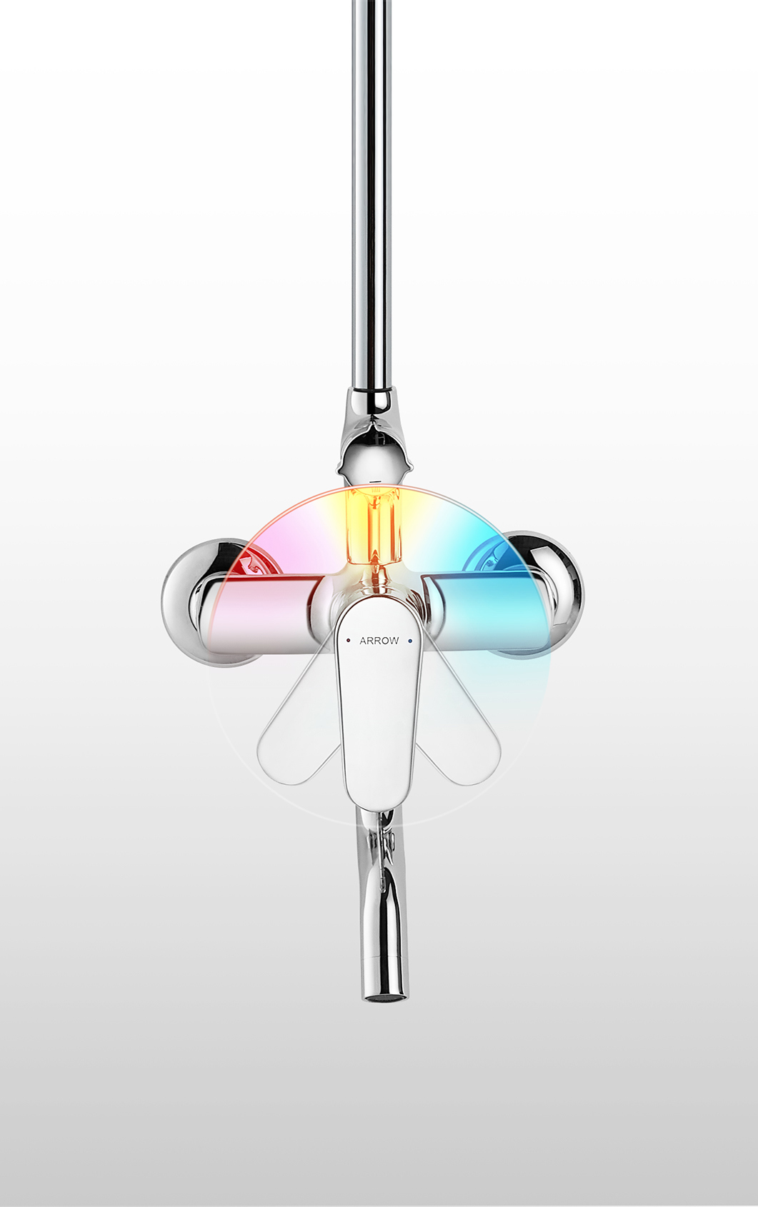 Изображение товара Душевая стойка Arrow Ag3731 AG3106 1 режим хром регулируемый душ