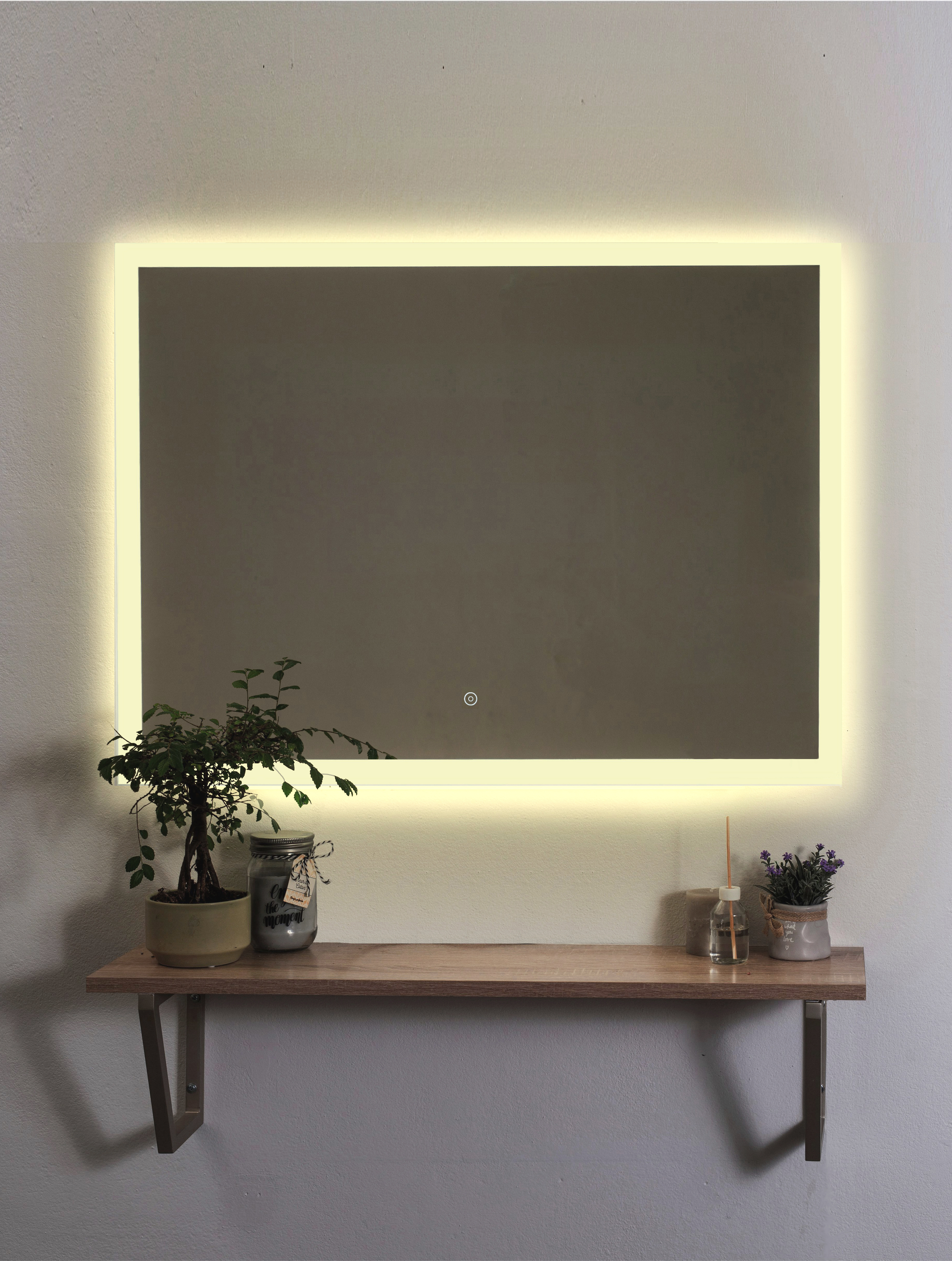 Изображение товара Зеркало для ванной Alfa mirrors Niko-86 Niko-86d с подсветкой 80x60см