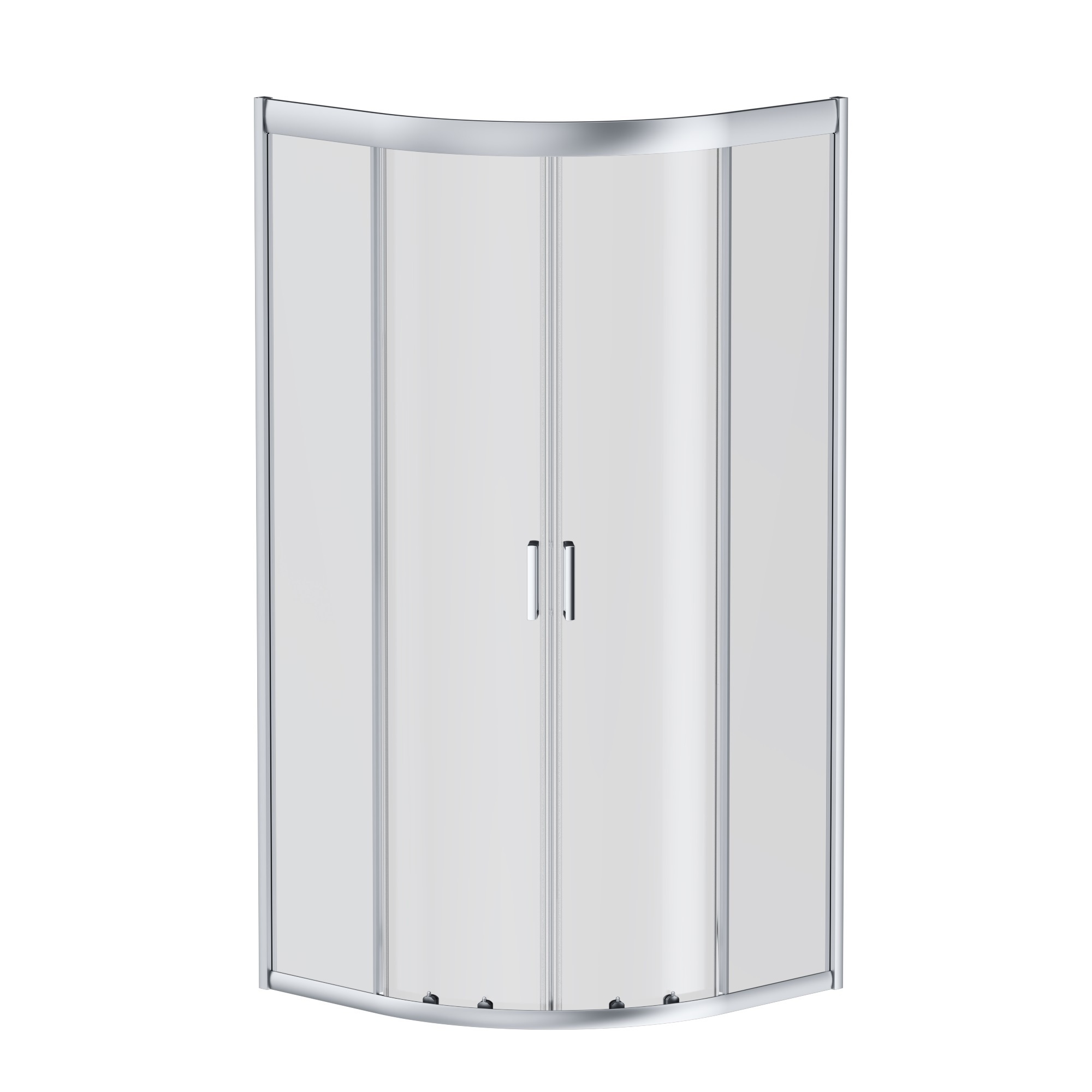 Изображение товара Душевая ширма Am.pm 90x90 Gem стекло прозрачное профиль матовое серебро