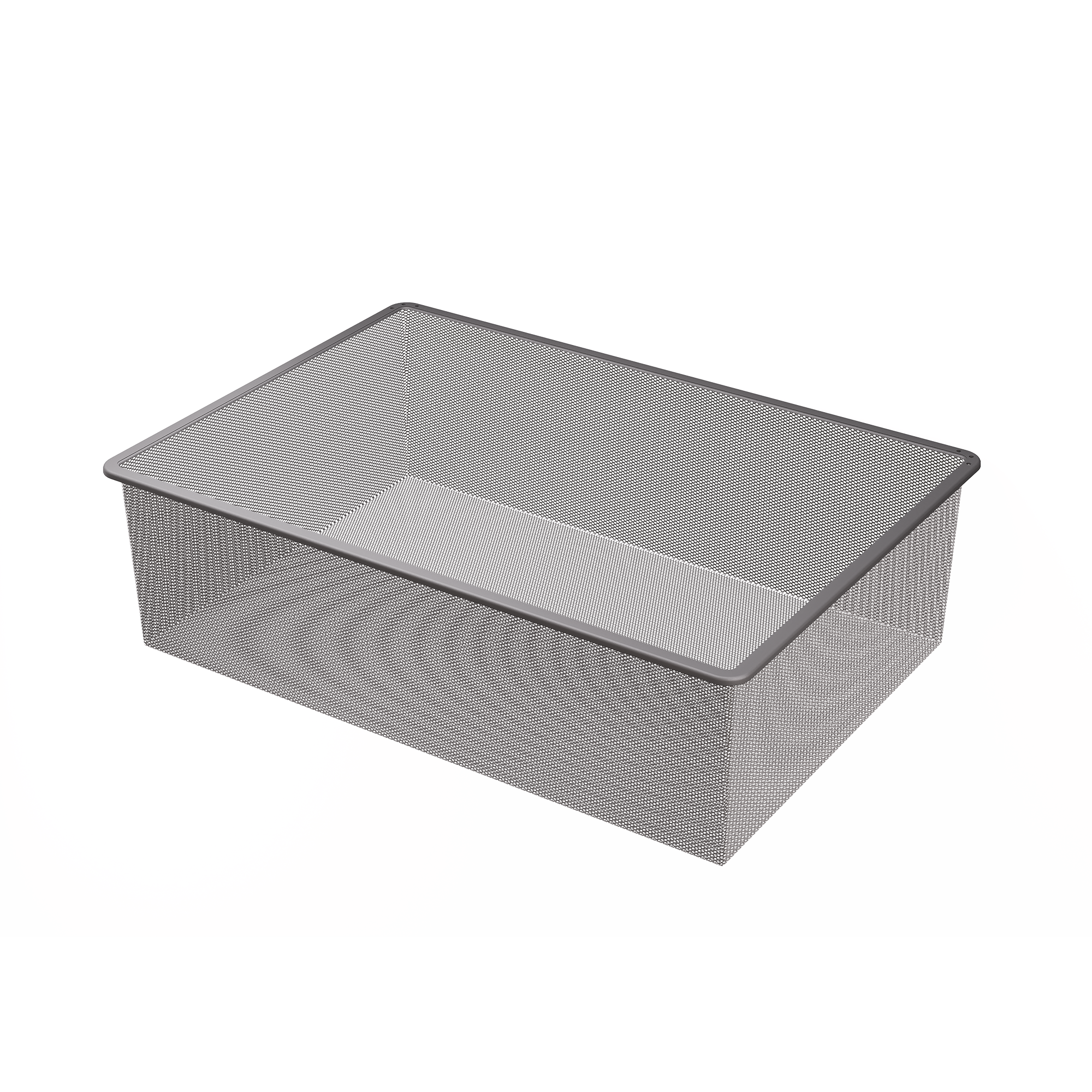 Изображение товара Корзина мелкосетчатая Лион 74.2x51.1x18.5 см цвет серый