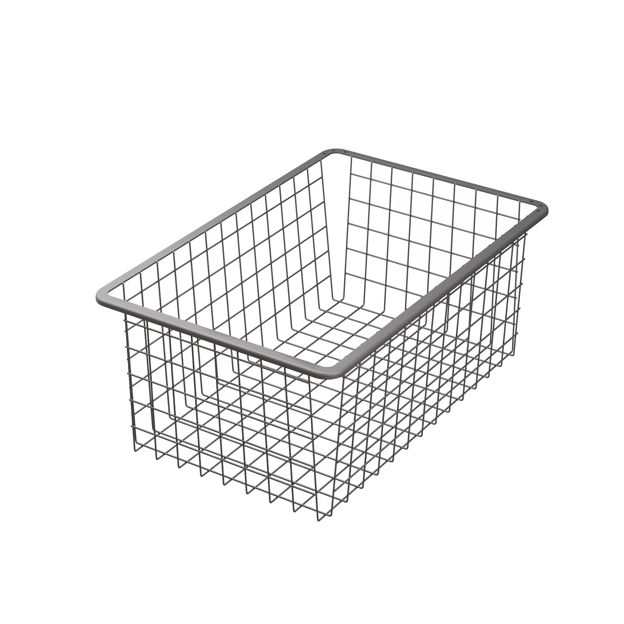 Изображение товара Корзина проволочная Лион 34.2x51.1x18.5 см цвет серый