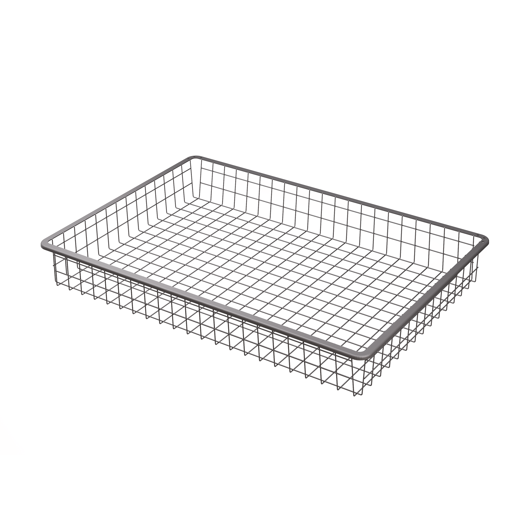 Изображение товара Корзина проволочная ЛИОН 74.2x51.1x8.5 см для шкафа серый