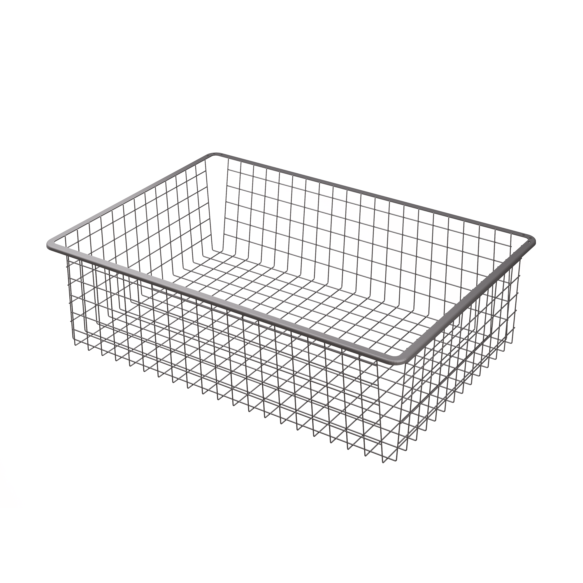 Изображение товара Проволочная корзина ЛИОН 74.2x51.1x18.5 см для шкафа серого цвета