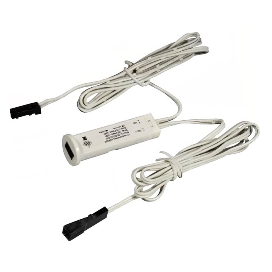 Изображение товара Выключатель сенсорный накладной Gls D15177 с датчиком на взмах/преграду цвет белый