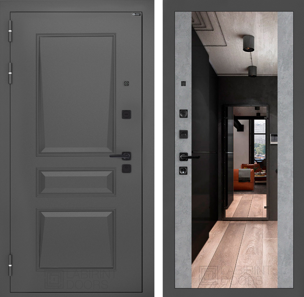 Изображение товара Входная дверь Labirintdoors Орлеан левый 205x96 см с утеплением и высокой безопасностью
